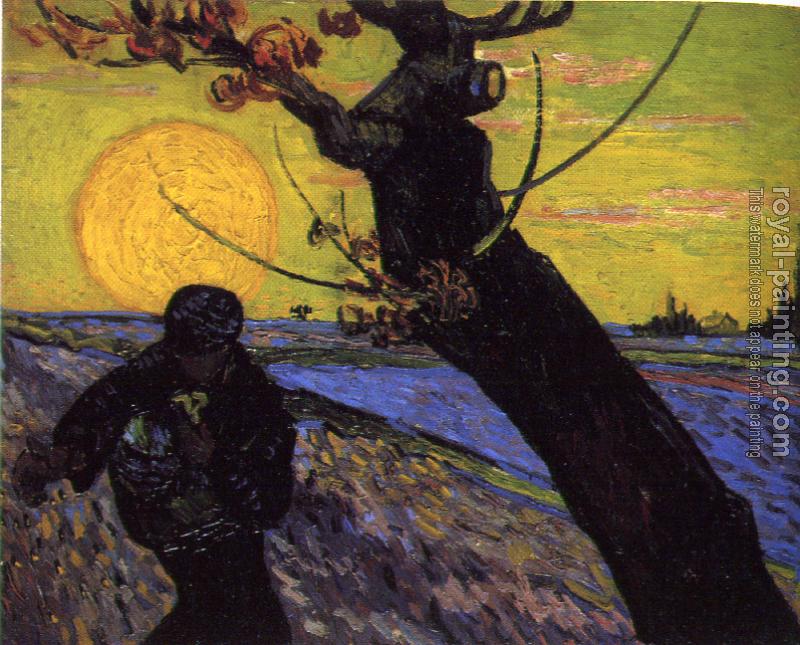 Vincent Van Gogh : Sower with Setting Sun II